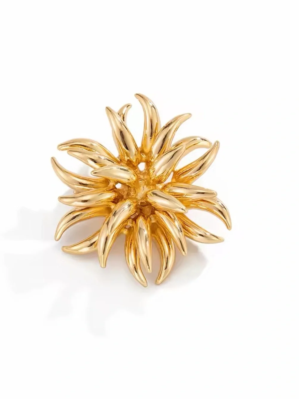 Viral heavy firework flower ring for women